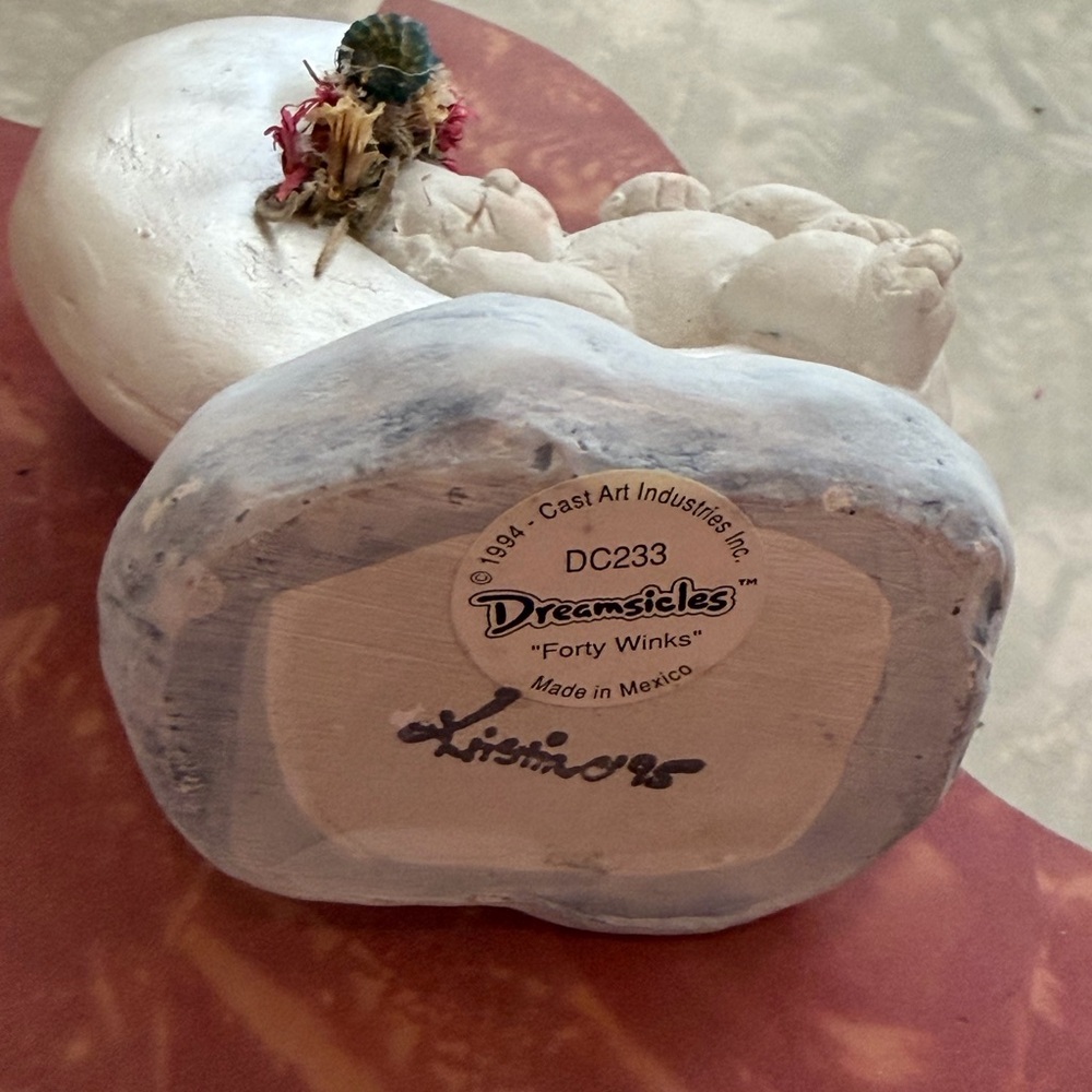 Vintage 4 Dreamsicles Figures & Music Box Signed & Numbered - Picture 7 of 9